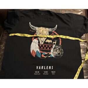 Men’s Vintage 1990 Material Things Arizona T Shirt Black Large L